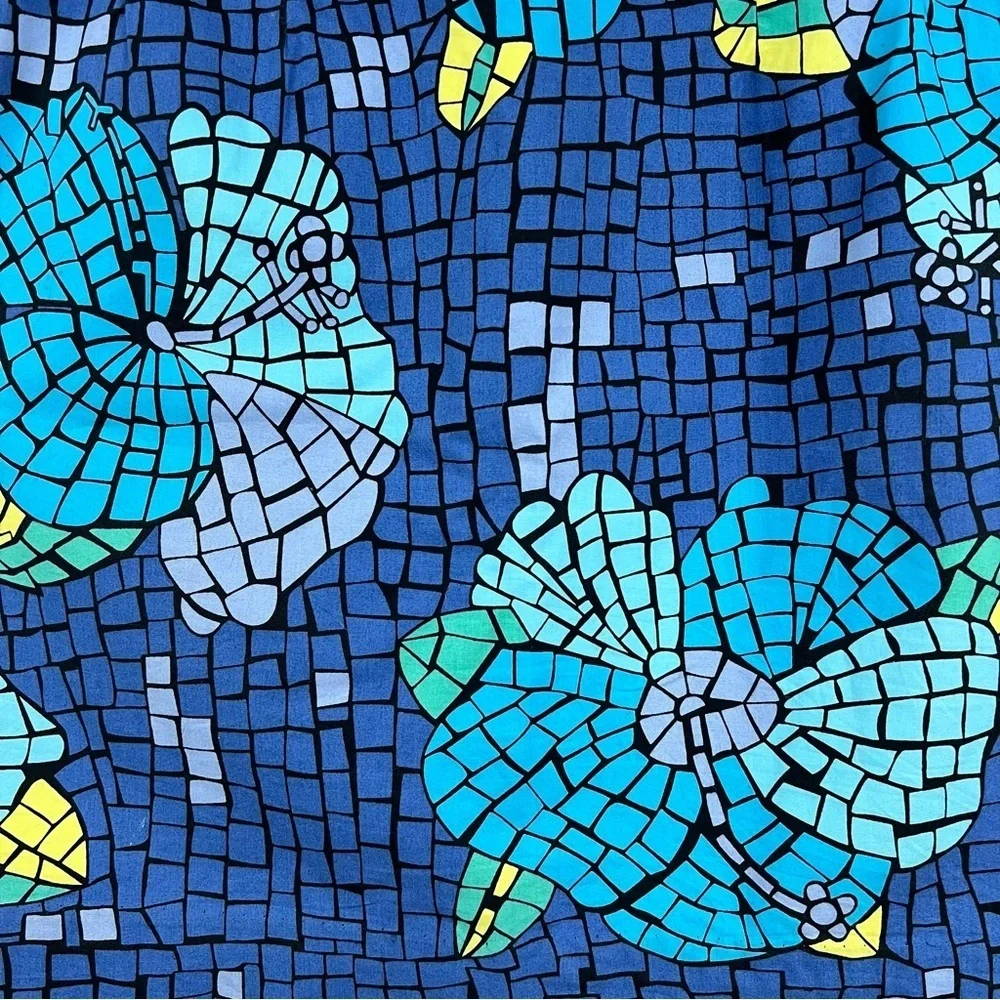 Vintage White Label Lilly Pulitzer Molokini Mosaic Hibiscus Lilly Floral Skirt